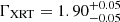 $ \Gamma_{\mathrm{XRT}} = 1.90^{+0.05}_{-0.05} $