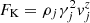 Mathematical equation: $ F_\mathrm{K} = \rho_j \gamma^2_j v^z_j $