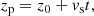 $$ \begin{aligned} z_{\rm p}=z_0+v_{\rm s}t, \end{aligned} $$