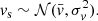 $$ \begin{aligned} v_{\rm s}\sim \mathcal{N} (\bar{v},\sigma _v^2). \end{aligned} $$