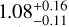 $1.08_{ - 0.11}^{ + 0.16}$