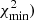$ \chi^2_{\rm min}) $
