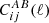 $ C^{AB}_{ij}(\ell) $