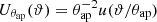 $ U_{\theta_{\mathrm{ap}}}(\vartheta)=\theta_{\mathrm{ap}}^{-2}u(\vartheta/\theta_{\mathrm{ap}}) $