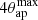 $ 4\theta_{\mathrm{ap}}^{\mathrm{max}} $