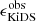 $ \epsilon_{\mathrm{KiDS}}^{\mathrm{obs}} $