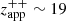 $ z^{++}_{\mathrm{app}}\sim 19 $