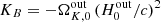$ K_{B} = - \Omega_{K,0}^{\mathrm{out}}\,(H_{0}^{\mathrm{out}}/c)^2 $