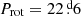 $ P_{\mathrm{rot}} = 22{{\overset{\text{ d}}{.}}}6 $