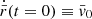 $ \dot{\bar{r}}(t=0)\equiv \bar{v}_0 $