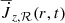 $ \overline{\dot{J}}_{z, \mathcal{R}}(r,t) $