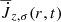 $ \overline{\dot{J}}_{z, \sigma}(r,t) $