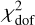$\chi _{{\rm{dof}}}^2$