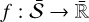 Mathematical equation: $f:\overline {\cal S} \to \overline $