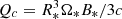 $ Q_c=R_*^3 \Omega_* B_*/ 3c $