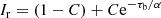 $$ \begin{aligned} I_{\rm r}=(1-C)+C\mathrm{e}^{-\tau _{\rm b}/\alpha } \end{aligned} $$
