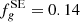 $ {f}^{\mathrm{SE}}_{g}=0.14 $