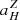 $ {a}^{Z}_{H} $
