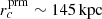 $ {r_c^{{\rm prm}}} \sim 145\,{{\rm kpc}} $