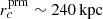 $ {r_c^{{\rm prm}}}\sim 240\,{{\rm kpc}} $