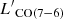 $ {L^\prime}_{\rm CO(7-6)} $