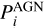 Mathematical equation: $P_i^{{\rm{AGN}}}$