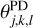 $\theta _{j,k,l}^{{\rm{PD}}}$