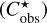 $\left( {C_{{\rm{obs}}}^ \star } \right)$