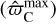 $\left( {\hat \varpi _{\rm{C}}^{\max }} \right)$