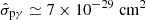 $ \hat{\sigma}_{\mathrm{p\gamma}} \simeq 7 \times 10^{-29}~\rm cm^2 $