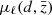 $ \mu_\ell(d,\bar{z}) $