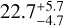 $\[22.7_{-4.7}^{+5.7}\]$