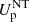 $ U_{\mathrm{p}}^{\mathrm{NT}} $