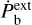 ${\dot P_{\rm{b}}^{{\rm{ext}}}}$