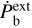 ${\dot P_{\rm{b}}^{{\rm{ext}}}}$