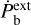 ${\dot P_{\rm{b}}^{{\rm{ext}}}}$