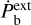 ${\dot P_{\rm{b}}^{{\rm{ext}}}}$
