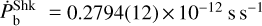 $\dot P_{\rm{b}}^{{\rm{Shk}}} = 0.2794(12) \times {10^{ - 12}}{\rm{s}}{{\rm{s}}^{ - 1}}$