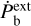 $\dot P_{\rm{b}}^{{\rm{ext}}}$
