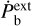 $\dot P_{\rm{b}}^{{\rm{ext}}}$