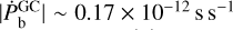 $\left| {\dot P_{\rm{b}}^{{\rm{GC}}}} \right|\~0.17 \times {10^{ - 12}}{\rm{s}}{{\rm{s}}^{ - 1}}$