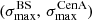 $ (\sigma_{\mathrm{max}}^{\mathrm{BS}},\,\sigma_{\mathrm{max}}^{\mathrm{CenA}}) $