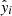 $ {\hat{\mathit{y}}}_{i} $