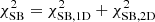 $$ \begin{aligned} \chi ^{2}_{\mathrm{SB}} = \chi ^{2}_{\mathrm{SB,1D}} + \chi ^{2}_{\mathrm{SB,2D}} \end{aligned} $$