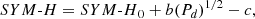 $$ \begin{aligned} {SYM\text{-}H}={SYM\text{-}H}_0+b(P_d)^{1/2}-c, \end{aligned} $$