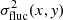 $ \sigma_\mathrm{fluc}^2(x,{\it y}) $