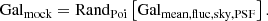 $$ \begin{aligned} \mathrm {Gal}_{\mathrm {mock}} = \mathrm {Rand}_{\mathrm {Poi}} \left[ \mathrm {Gal}_{\mathrm {mean,fluc,sky,PSF}} \right]. \end{aligned} $$