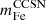 $ m^{\mathrm{CCSN}}_{\mathrm{Fe}} $