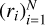 $\[\left(r_i\right)_{i=1}^N\]$