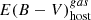 $ E(B-V)^{gas}_{\mathrm{host}} $
